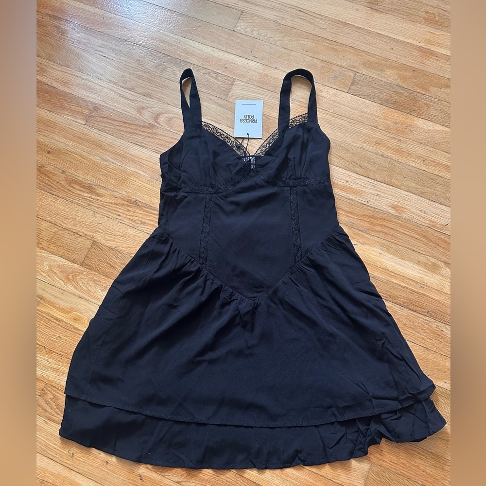 Princess Polly Puntine Mini Dress Black